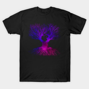 Purple Magic Tree Of The World T-Shirt